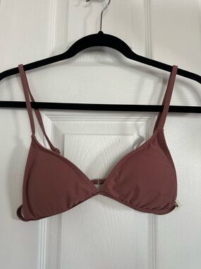 SHEIN Rose Brown Triangle Bikini Set
